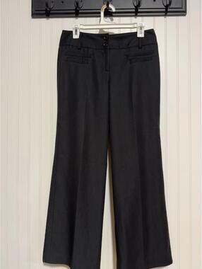 Larry Levine Black Wide Leg Professional Dress Pants 8
